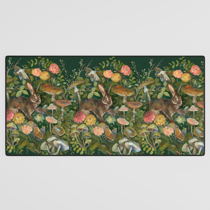 Zinnia Mushroom Garden Desk Mat Gallery Image 3