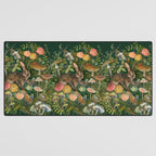 Zinnia Mushroom Garden Desk Mat Gallery Image 3
