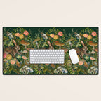 Zinnia Mushroom Garden Desk Mat Gallery Image 1