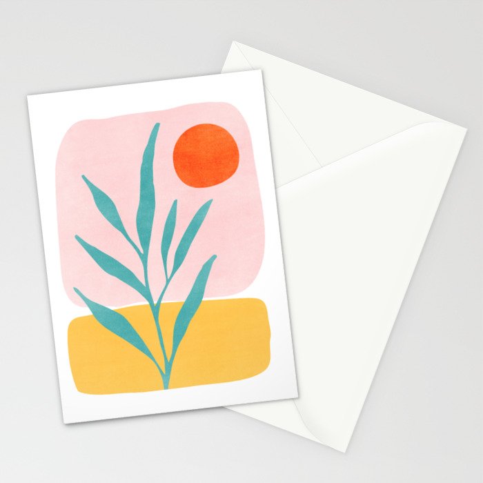 The Peaceful Place Abstract Landscape Stationery Card Gallery Image 2