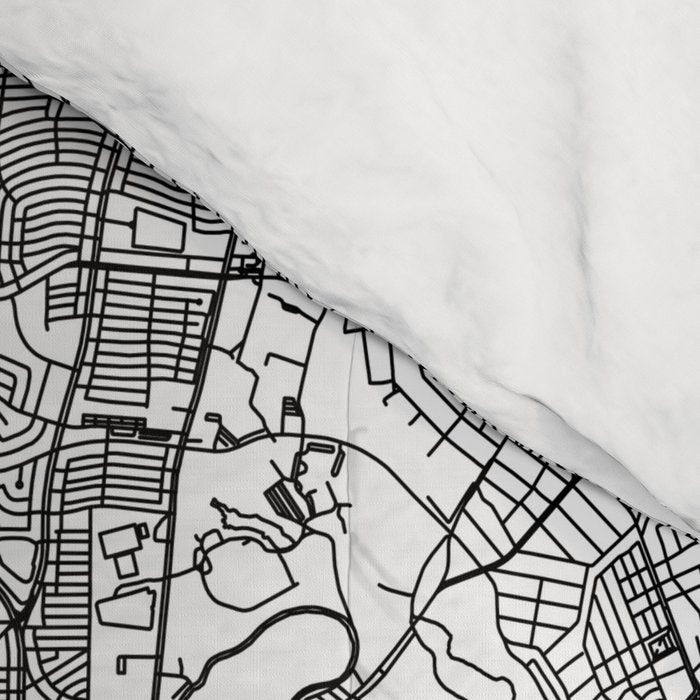 Baltimore White Map Comforter Gallery Image 4