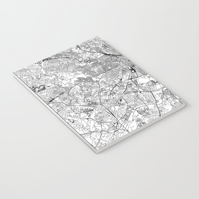 Baltimore White Map Notebook Gallery Image 3