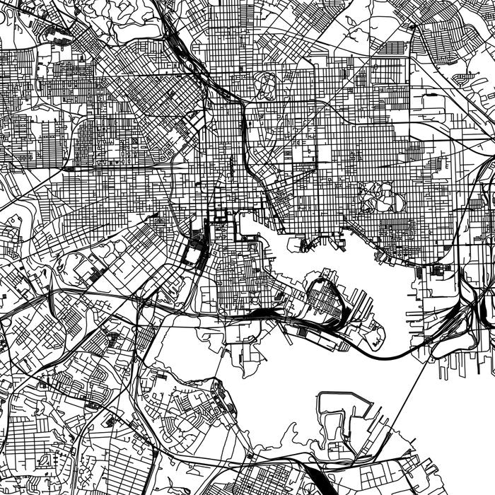 Baltimore White Map Coffee Mug Gallery Image 2