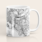 Baltimore White Map Coffee Mug Gallery Image 1