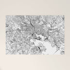 Baltimore White Map Welcome Mat Gallery Image 1