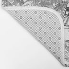 Baltimore White Map Bath Mat Gallery Image 2