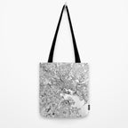 Baltimore White Map Tote Bag Gallery Image 2