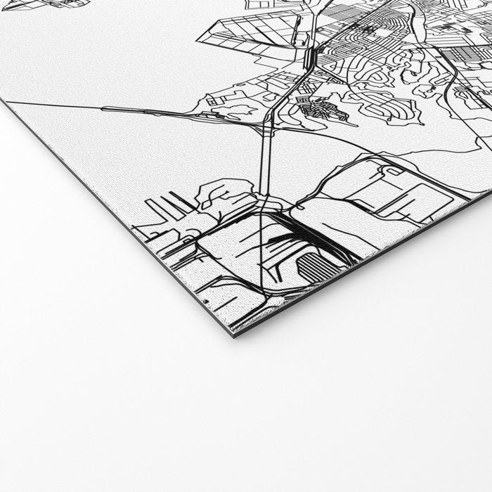 Baltimore White Map Welcome Mat Gallery Image 2