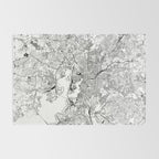 Baltimore White Map Rug Gallery Image 2