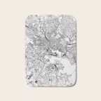 Baltimore White Map Bath Mat Gallery Image 1