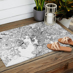 Baltimore White Map Outdoor Rug Gallery Image 2