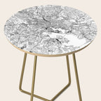 Baltimore White Map Side Table Gallery Image 2