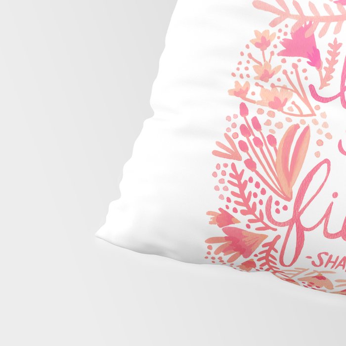 Little & Fierce - Pink OmbrÃ© Pillow Sham Gallery Image 4