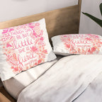 Little & Fierce - Pink OmbrÃ© Pillow Sham Gallery Image 2