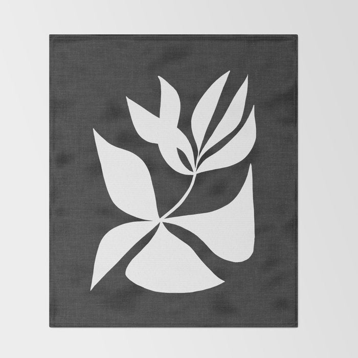 Forked Flower ii Throw Blanket Gallery Image 2