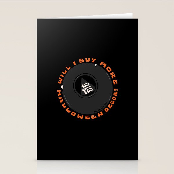 Will I Buy More Halloween Decorations? Stationery Card Gallery Image 2