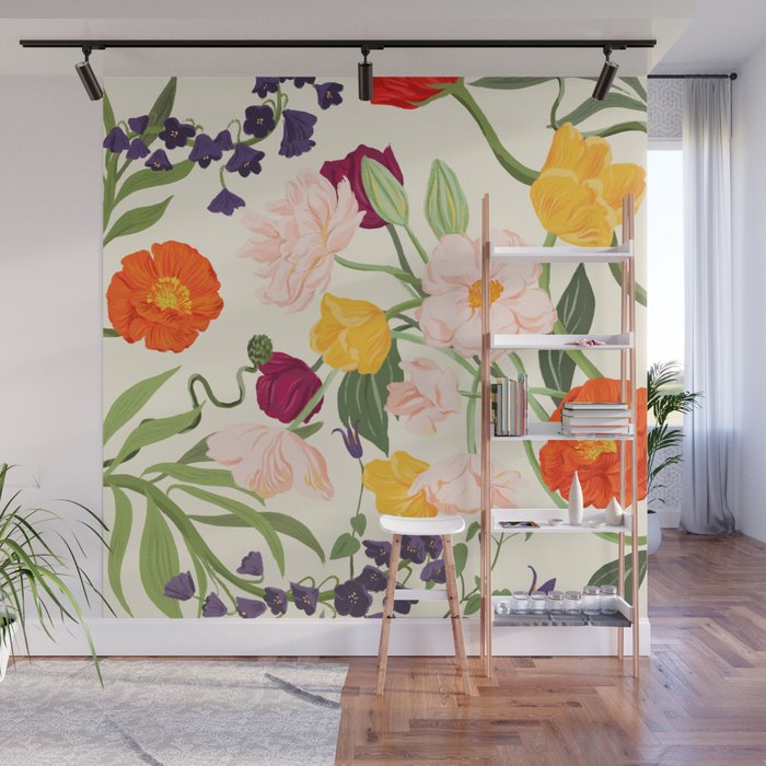 Poppy Garden Wall Mural Gallery Image 1