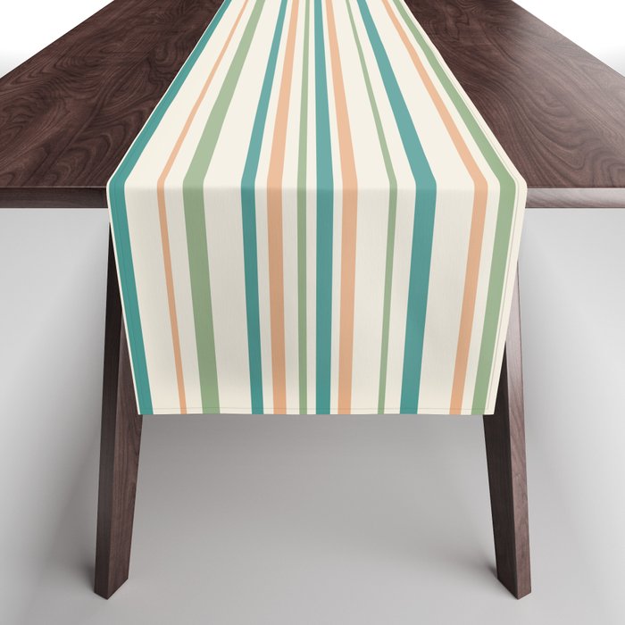 Classic Stripes XXVI - Natural Boho Table Runner Gallery Image 1