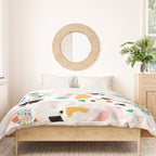 Mixed Mess I. / Collage, Terrazzo, Colorful Duvet Cover Gallery Image 3