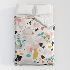 Mixed Mess I. / Collage, Terrazzo, Colorful Duvet Cover Gallery Image 6