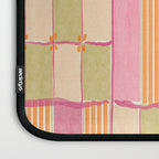 Playful Retro Geometric Pattern in Pink, Orange, and Green Laptop Sleeve Gallery Image 3