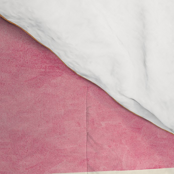 Playful Retro Geometric Pattern in Pink, Orange, and Green Comforter Gallery Image 4