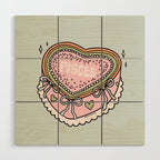 Pisces Heart Cake Wood Wall Art Gallery Image 1