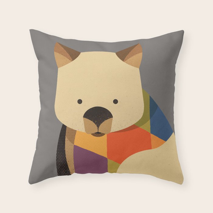 Wombat Throw Pillow Gallery Image 6