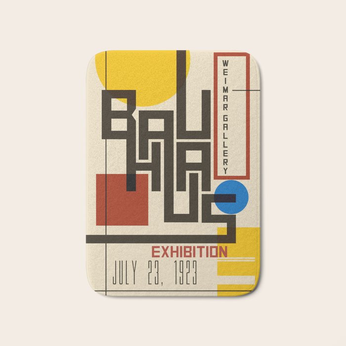 Bauhaus Poster I Bath Mat Gallery Image 1