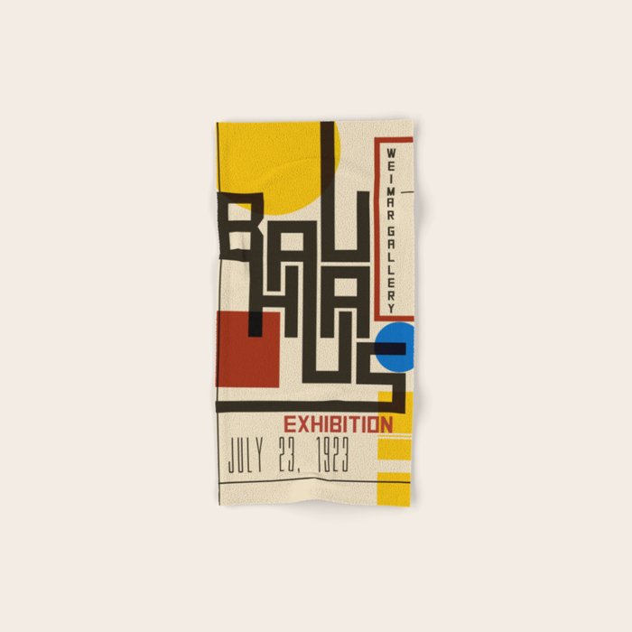 Bauhaus Poster I Bath Towel Gallery Image 1