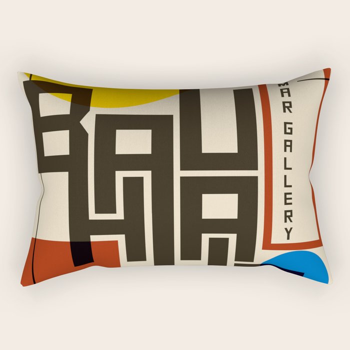 Bauhaus Poster I Rectangular Pillow Gallery Image 2