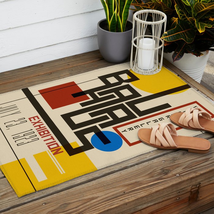 Bauhaus Poster I Outdoor Rug Gallery Image 2