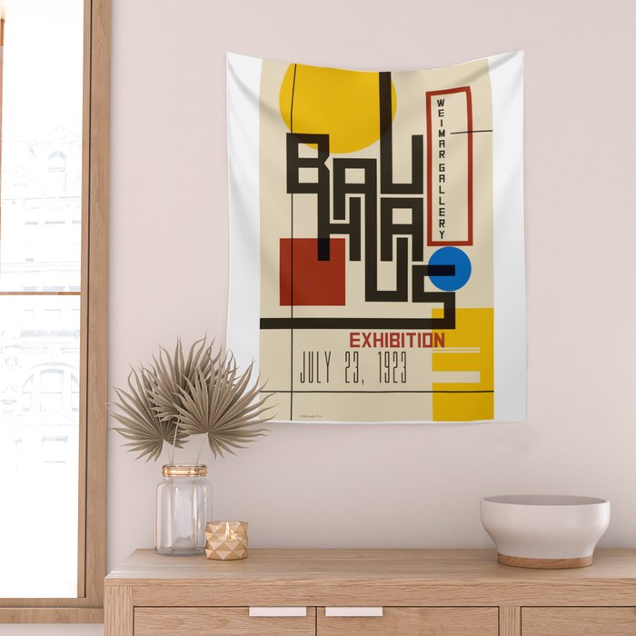 Bauhaus Poster I Wall Tapestry Gallery Image 2
