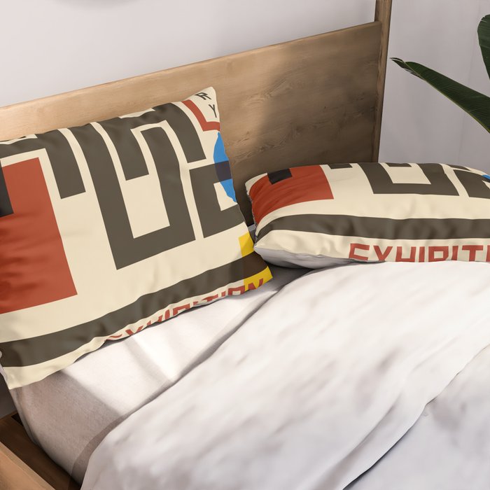 Bauhaus Poster I Pillow Sham Gallery Image 2