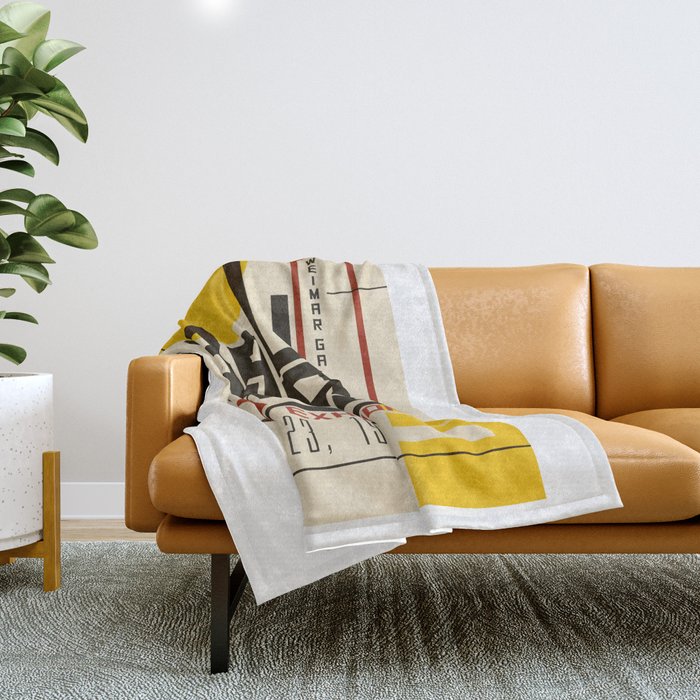 Bauhaus Poster I Throw Blanket Gallery Image 1