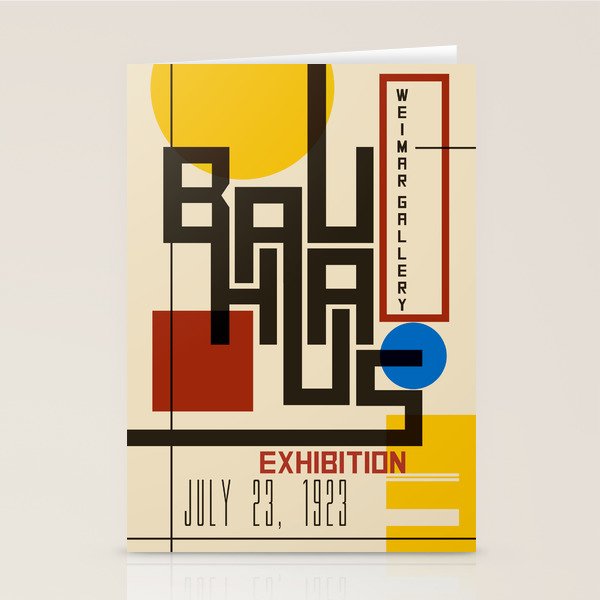 Bauhaus Poster I Stationery Card Gallery Image 2
