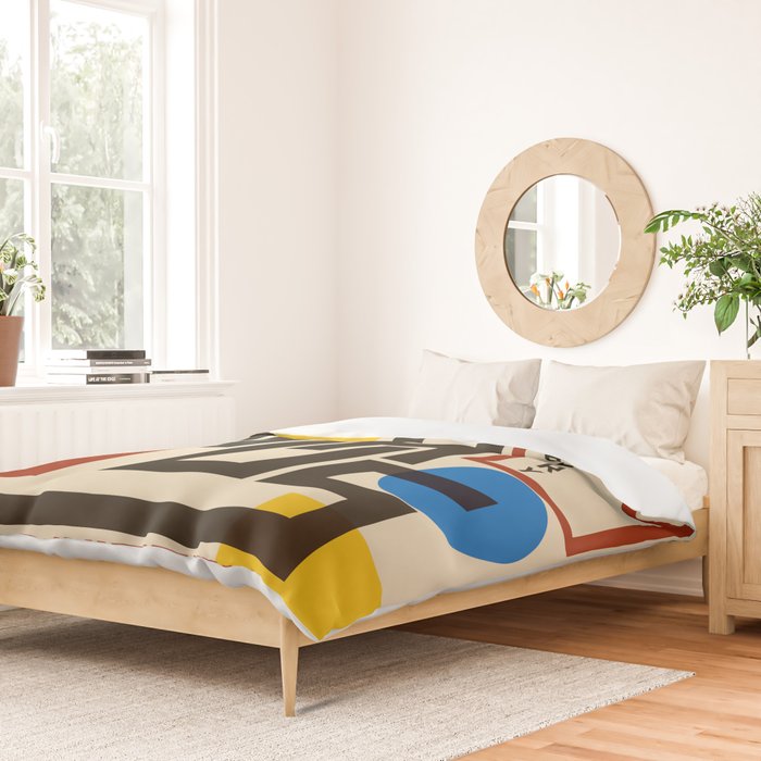 Bauhaus Poster I Duvet Cover Gallery Image 2