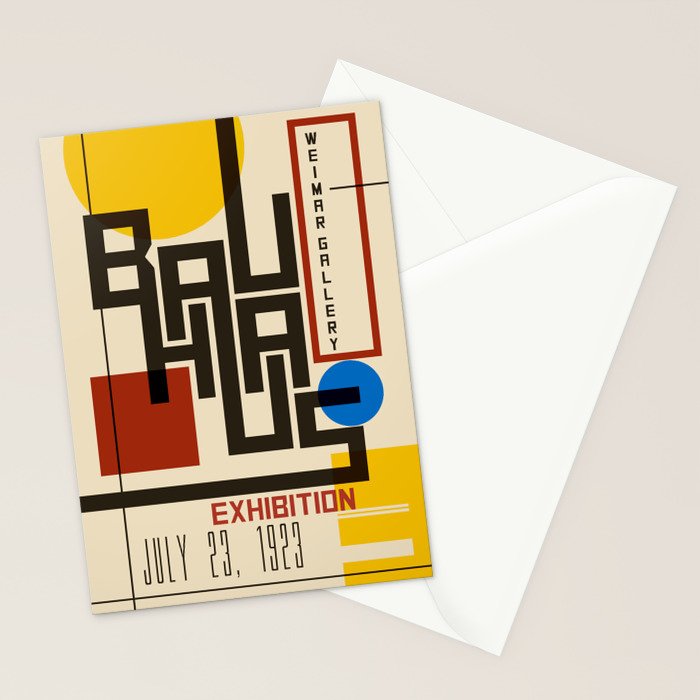 Bauhaus Poster I Stationery Card Gallery Image 2