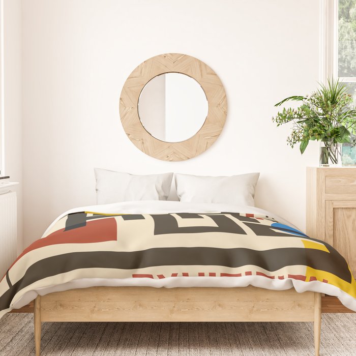 Bauhaus Poster I Duvet Cover Gallery Image 3