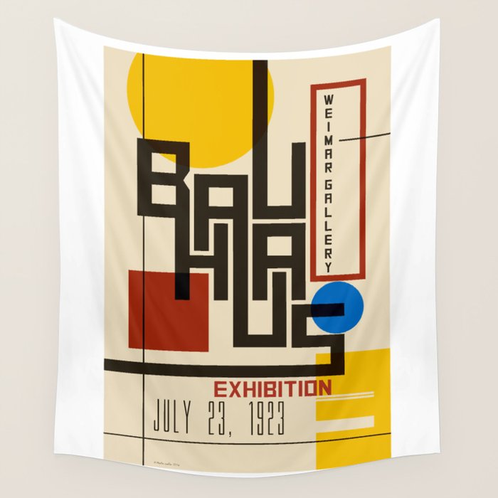 Bauhaus Poster I Wall Tapestry Gallery Image 4