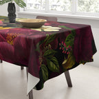 Dutch Midnight Vintage Red Roses Garden Tablecloth Gallery Image 3