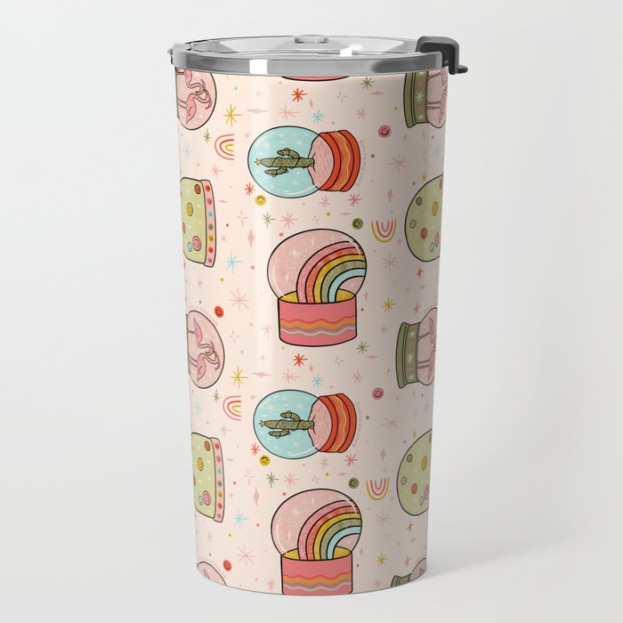 Snow Globe Print Travel Mug Gallery Image 2