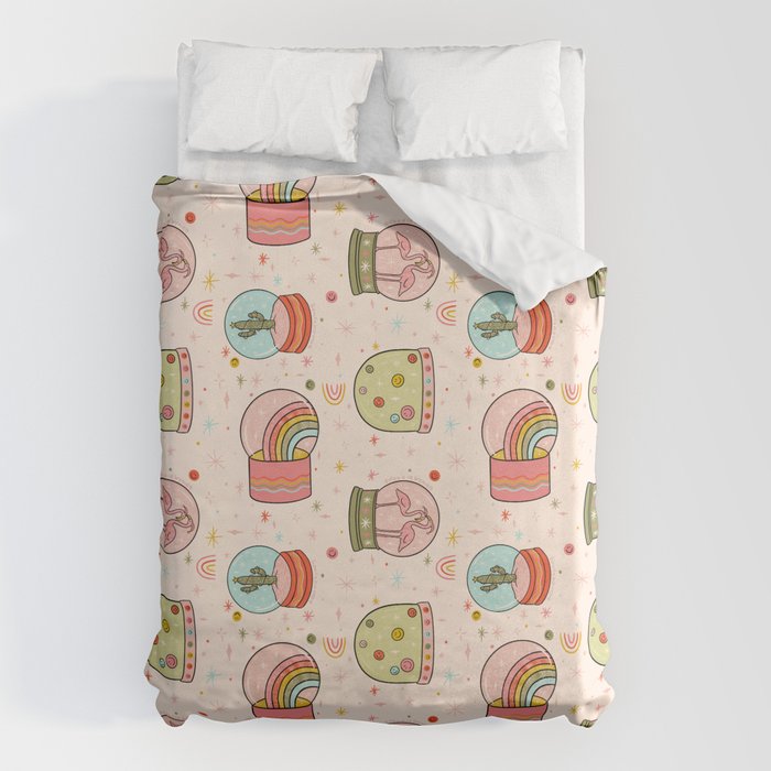 Snow Globe Print Duvet Cover Gallery Image 1
