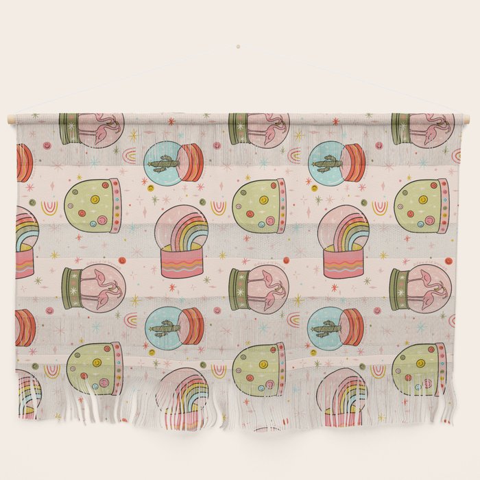 Snow Globe Print Wall Hanging Gallery Image 1