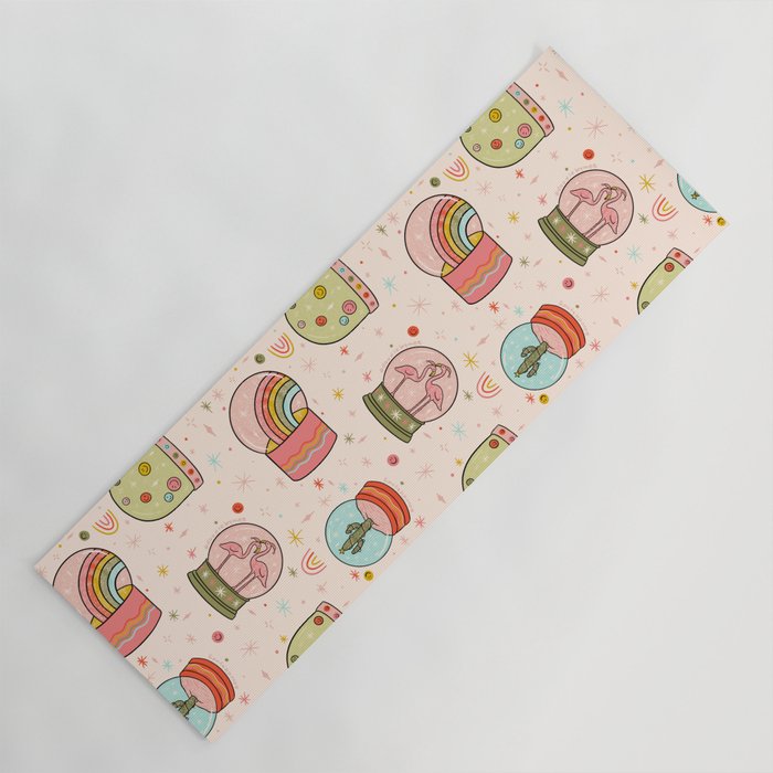 Snow Globe Print Yoga Mat Gallery Image 1