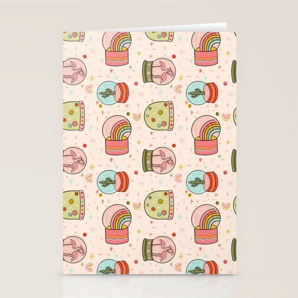 Snow Globe Print Stationery Card Gallery Image 2