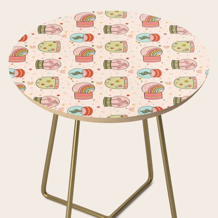 Snow Globe Print Side Table Gallery Image 2