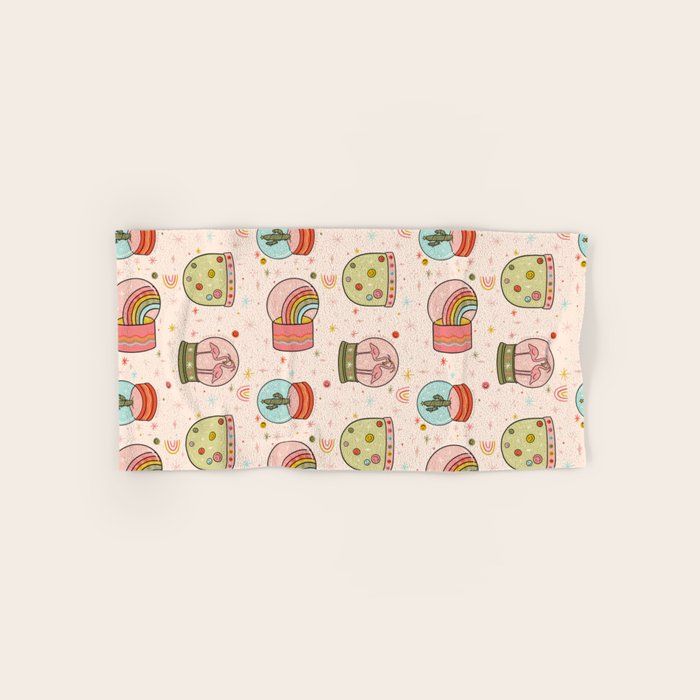 Snow Globe Print Bath Towel Gallery Image 1