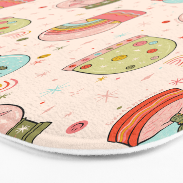 Snow Globe Print Bath Mat Gallery Image 3