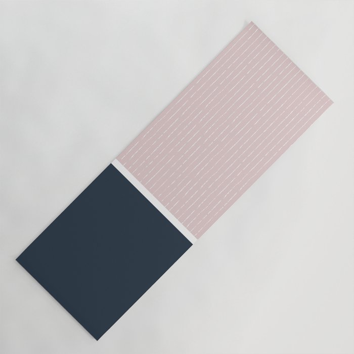 Pink & Navy Yoga Mat Gallery Image 1